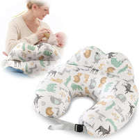 Nursing Pillow U-Shaped - Multifunctional with Removable, Machine Washable Cover - Waist & Neck Support for Breastfeeding