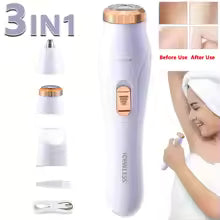 Electric Hair Trimmers for Women Waterproof Razor Painless Private Body Hair Removal Device shaver Bikini Arm Leg Face Shaving