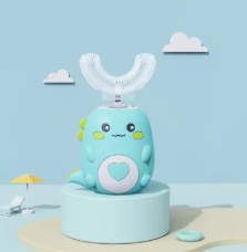 Children'S Electric Toothbrush Food Grade Silicone Oral 360 Degree Automatic Usb Charging Smart Children'S Toothbrush U-Shaped