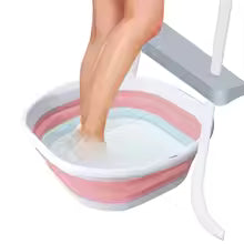 swimming pool foot bath pool entrance ladder foot soaking bathtub Foldable Foot Wash Basin Soft Foot Soaking Bucket